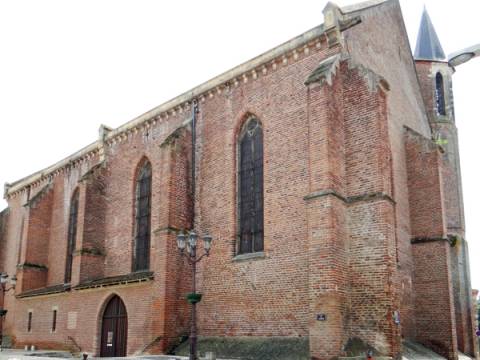 Église Notre-Dame des Jacobins à Agen, édifice gothique en brique foraine du XIVe siècle